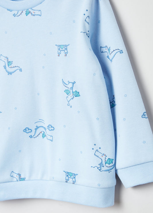 OVS Baby Boy Cotton Pajamas With Dragon Print