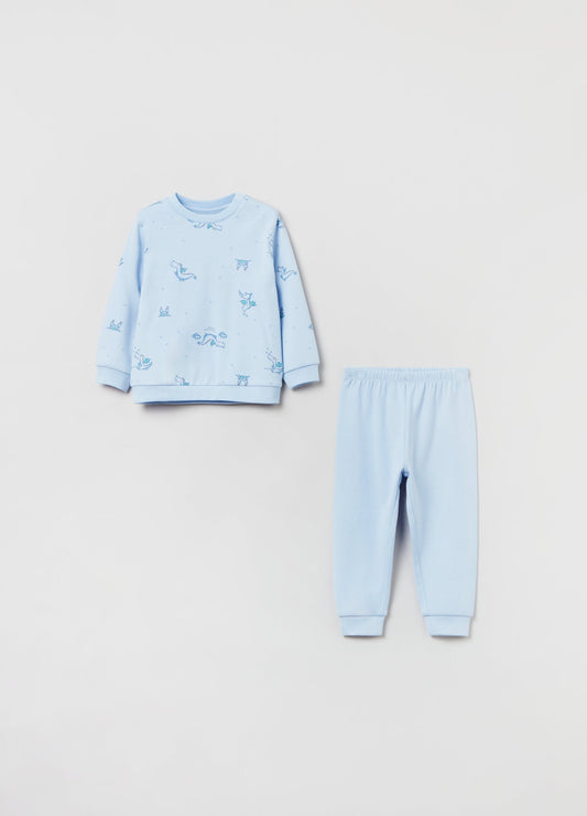 OVS Baby Boy Cotton Pajamas With Dragon Print