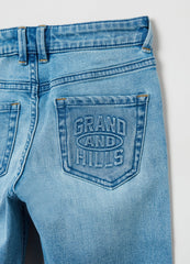 بنطال جينز جراند آند هيلز للأولاد بخمسة جيوب بقصة مريحة من أو في إس