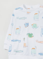 OVS Baby Boy Cotton Pajamas With Dinosaur Print