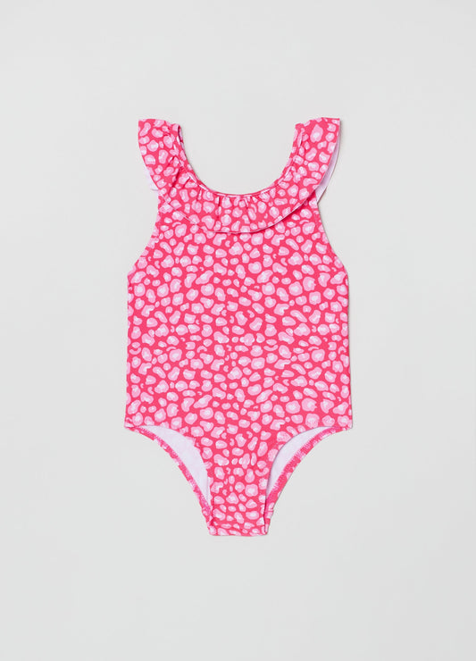 OVS Kids Girl One-Piece Swimsuit With Animal Print Pattern