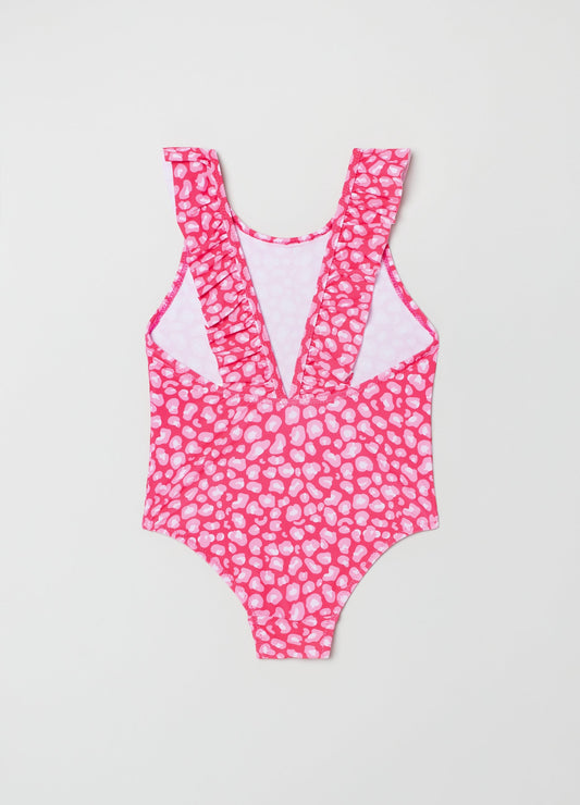 OVS Kids Girl One-Piece Swimsuit With Animal Print Pattern