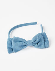 Zippy Alice Band With Bow For Babies And Girls, Blue