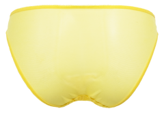 سروال بيكيني من الدانتيل اللامع من Gossard - أصفر