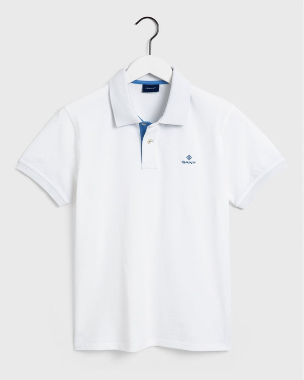 Gant Contrast Collar Pique Polo Shirt