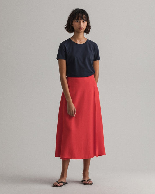 Gant Twill Wrap Midi Skirt