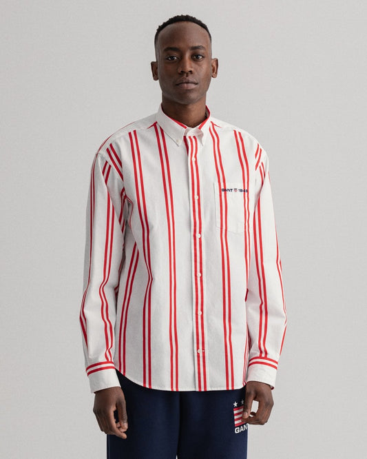 Gant Relaxed Fit Bold Printed Stripe Shirt