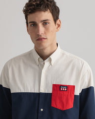 Gant Relaxed Fit Blocked Panels Shirt