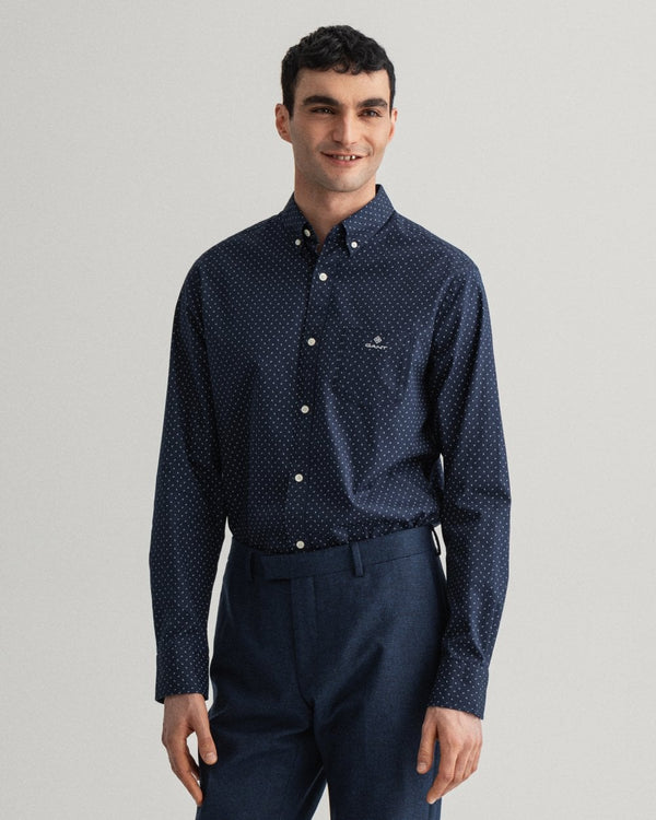 Gant Regular Fit Micro Paisley Oxford Shirt