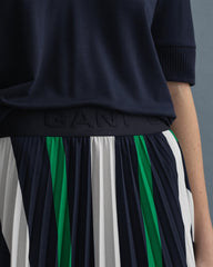 Gant Pleated Stripe Skirt