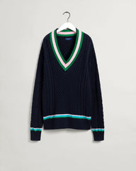 Gant Cable Cricket V-Neck Sweater