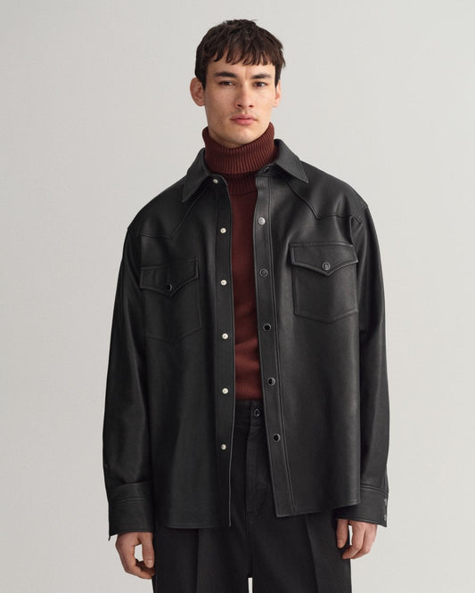 GANT Relaxed Fit Rodeo Leather Shirt