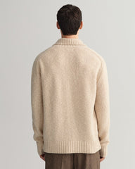 GANT Relaxed Fit Slub V-Neck Polo Sweater