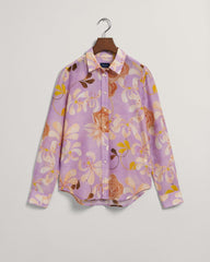 GANT Regular Fit Floral Print Cotton Silk Shirt