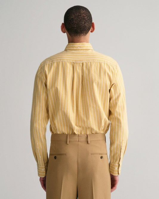 GANT Regular Fit Striped Brushed Oxford Shirt