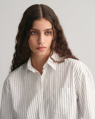 GANT Relaxed Fit Striped Poplin Shirt