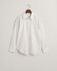 GANT Relaxed Fit Striped Poplin Shirt