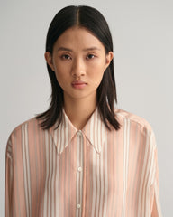 GANT Oversized Striped Silk Shirt