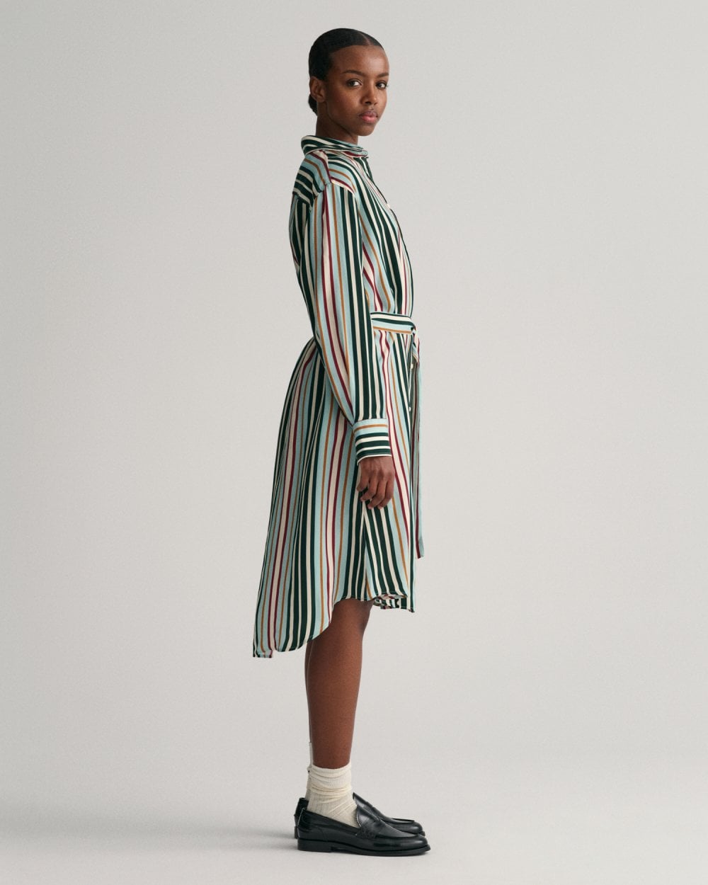 GANT Relaxed Fit Multi Striped Shirt Dress