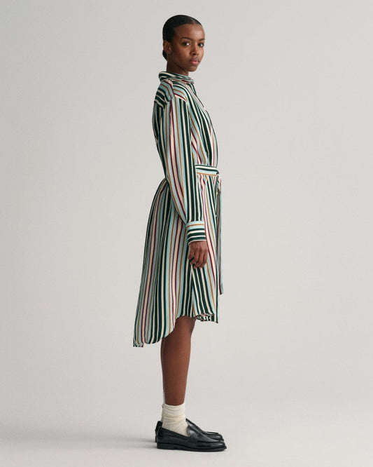 GANT Relaxed Fit Multi Striped Shirt Dress
