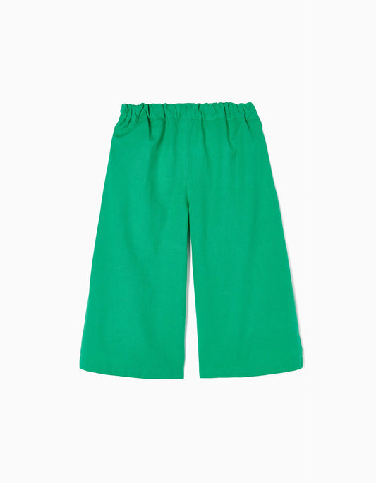 Zippy Girls Cotton And Linen Culotte Trousers
