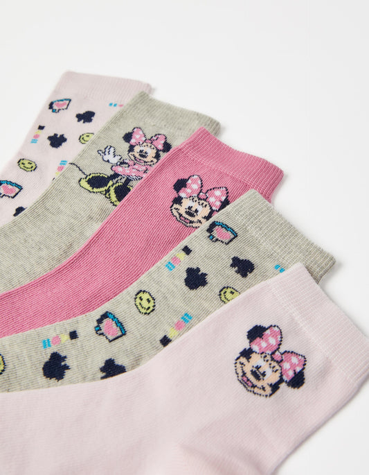 Zippy Girls Five Pack Of Disney Socks