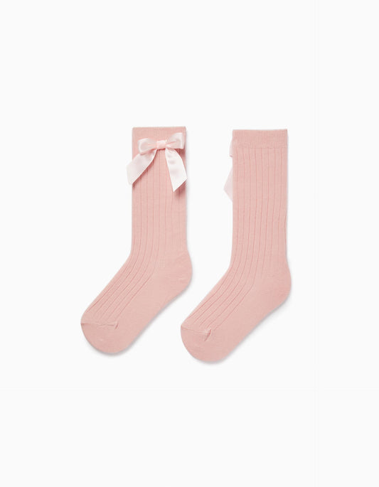 Zippy Baby Girl Pink Knee-High Socks