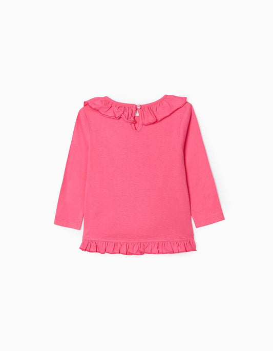 Zippy Long Sleeve T-Shirt For Baby Girls 'Minnie In Tokyo', Pink