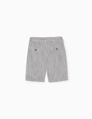 Zippy Boys Striped Cotton And Linen Shorts
