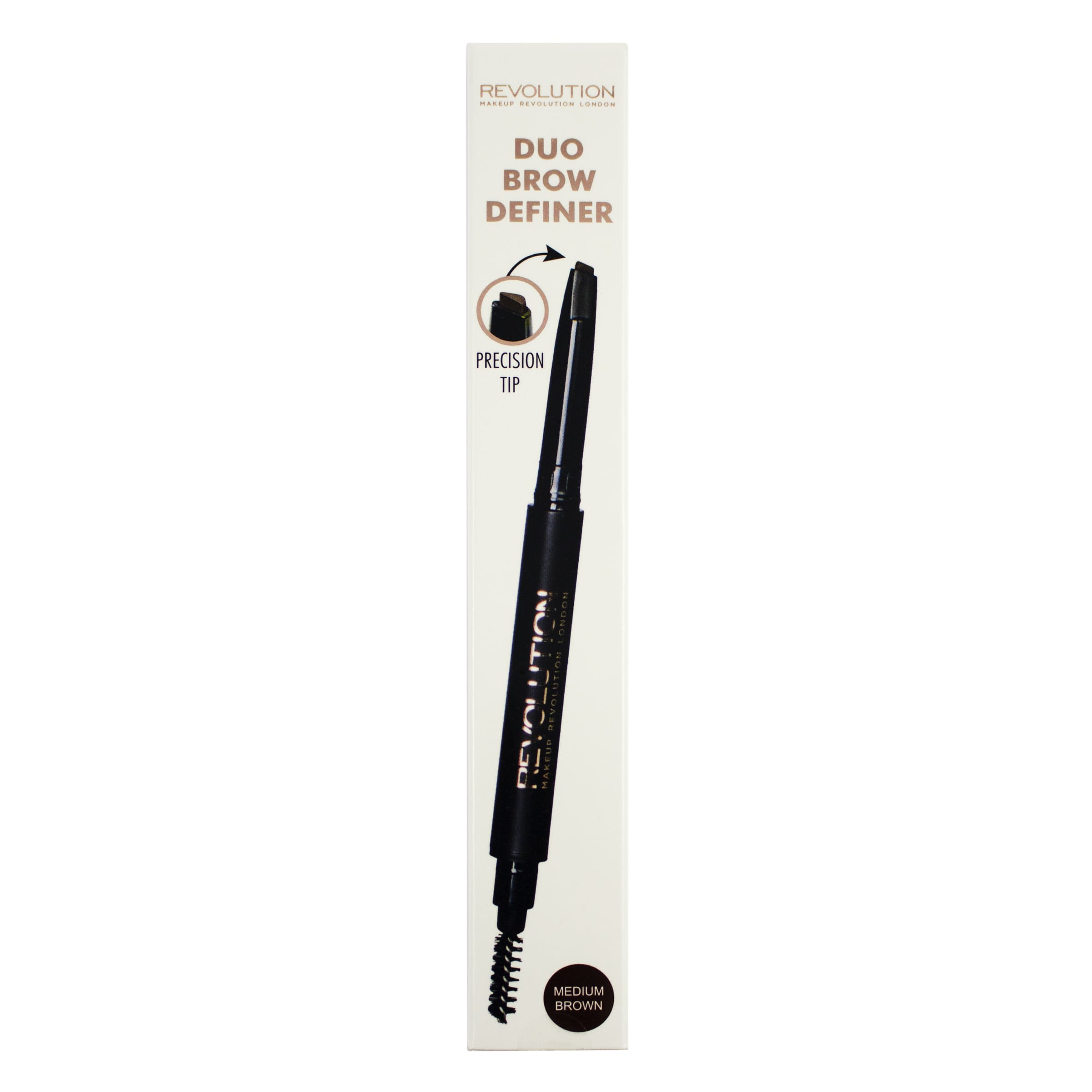 Makeup Revolution Duo Brow Pencil Medium Brown Default Title