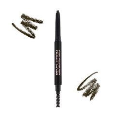 Makeup Revolution Duo Brow Pencil Medium Brown Default Title