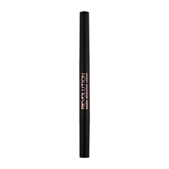 Makeup Revolution Duo Brow Pencil Medium Brown