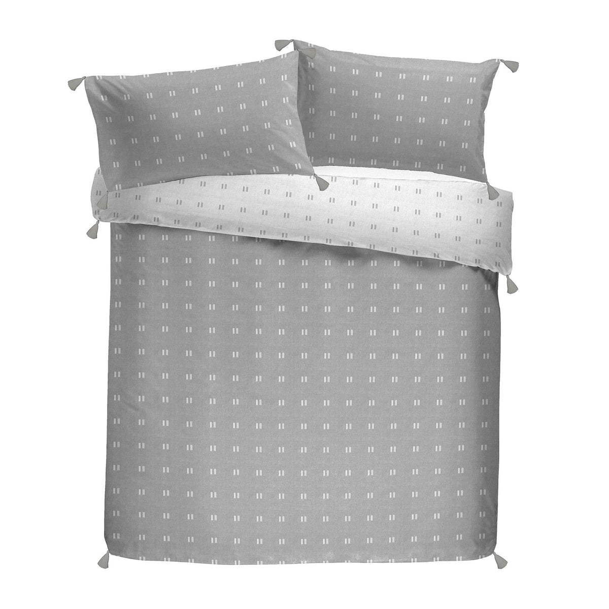 Appletree Loft Printed Duvet Sets 370X280X55Cm - Silver