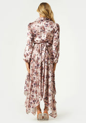 Mink Floral Shirt Dress XS