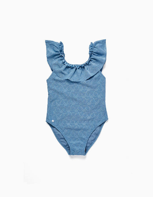 Zippy Floral Swimsuit With Ruffles For Girls 'B&S'