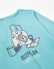 Zippy Girls 'Berlin' Long Sleeve Cotton T-Shirt