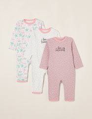Zippy Baby Girls 'Mommy&Daddy' 3 Sleepsuits