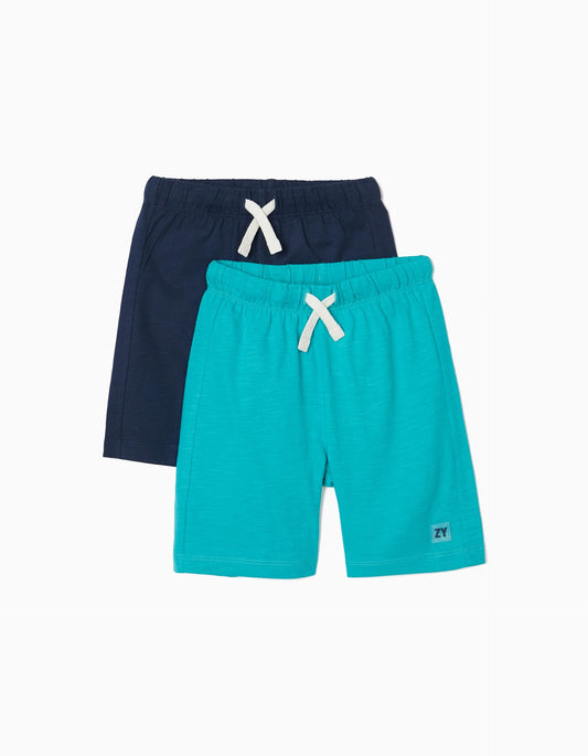 Zippy Boys Pack Of Two Pairs Of Jersey Knit Shorts