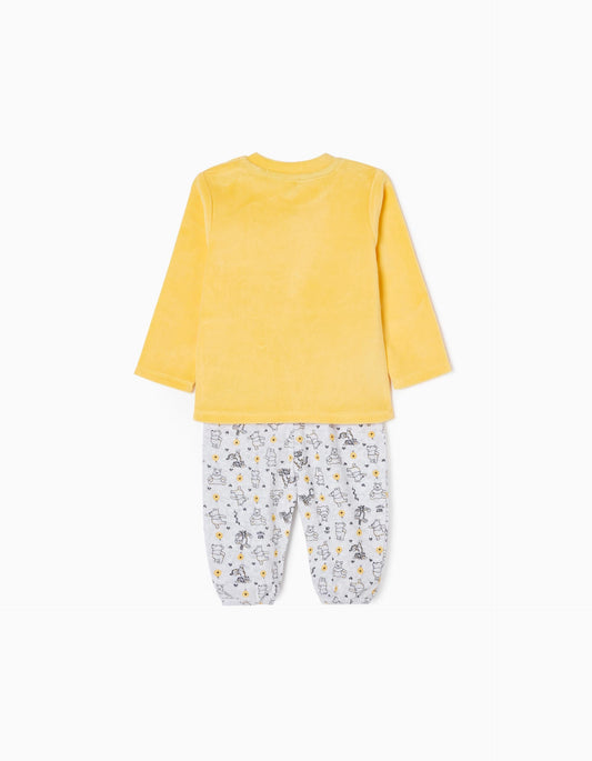 Zippy Baby Boy 'Winnie The Pooh' Velour Cotton Pyjamas