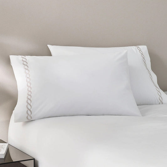 Kassatex Catena Standard Pillow Covers Set Of 2