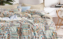 Oceana Boho Chic 4Pcs Duvet Cover Set - Queen