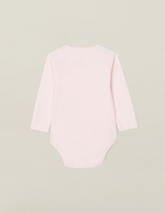 Zippy Baby Girls 4 Crossover Bodysuits For , Pink