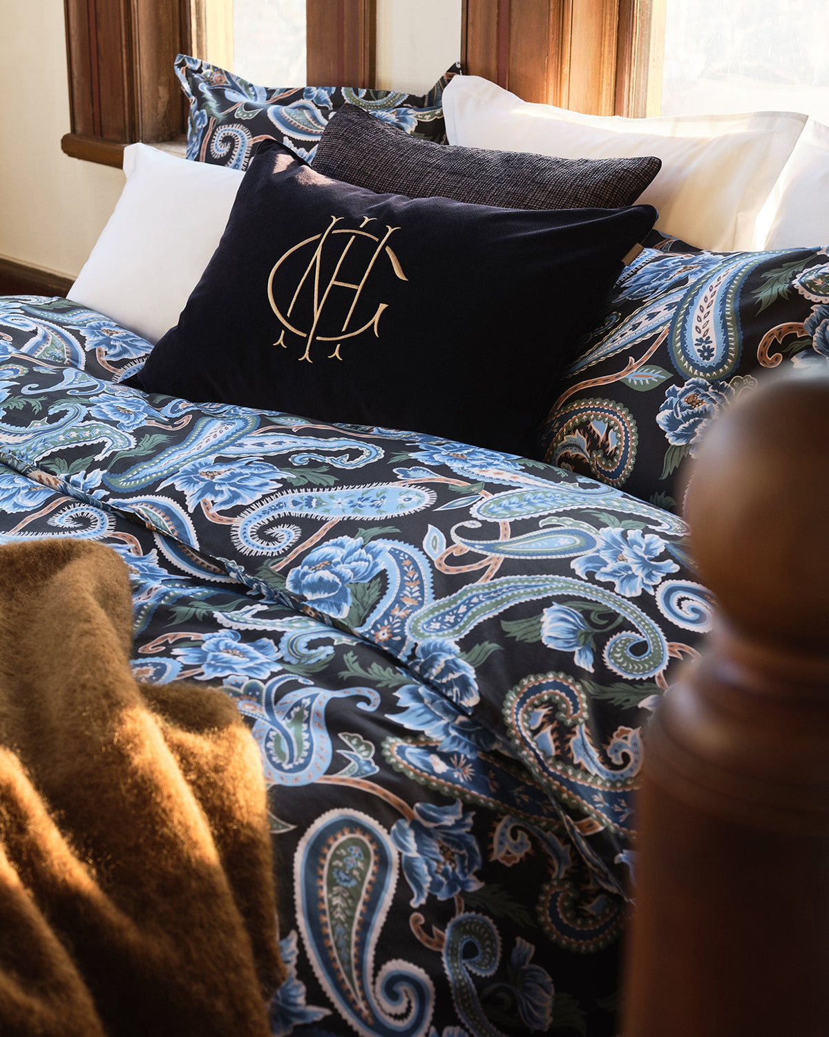 Gant Home  Painted Paisley King Duvet Cover