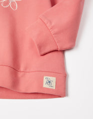 Zippy Girls 'Beauty' Cotton Sweatshirt With Ruffles