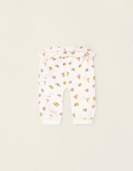 Zippy Newborn Baby Girls 'Jungle Animals' Cotton Trousers