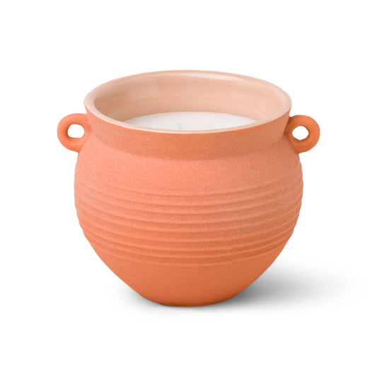 Paddy Wax Santorini 8.5Oz Terracotta Ceramic Raw Clay & Pear