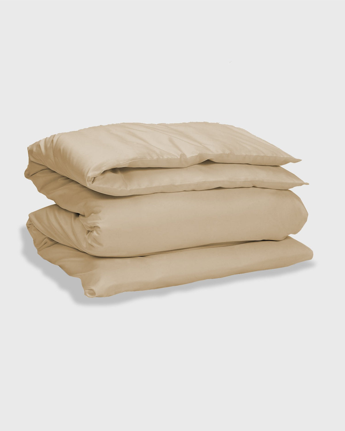 Beige King 400Tc Cotton Duvet Cover -Beige