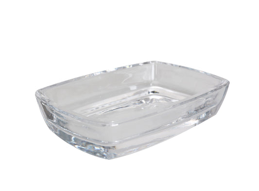 Dwell Clear Glass Soap Dish