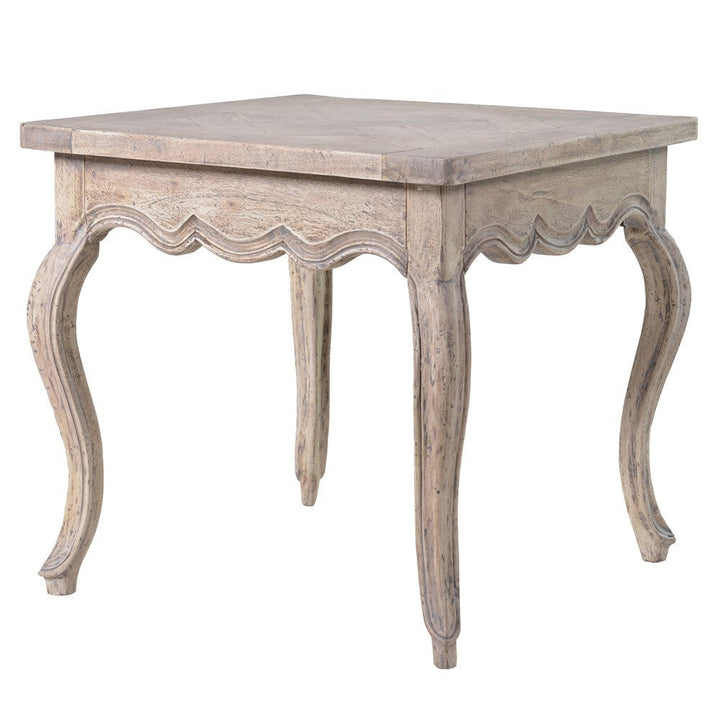 Imperial Parquet Top Side Table H:540mm W:560mm L:560mm