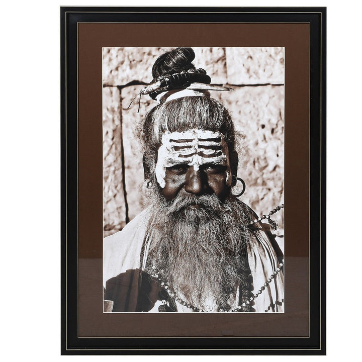 Painted Indian Man Picture H:900mm W:665mm